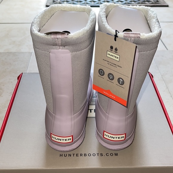 Hunter Haze Pink Original Roll-Top Sherpa Boot - Picture 3 of 6